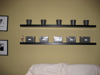 This bedroom has been painted in Blair Gold.