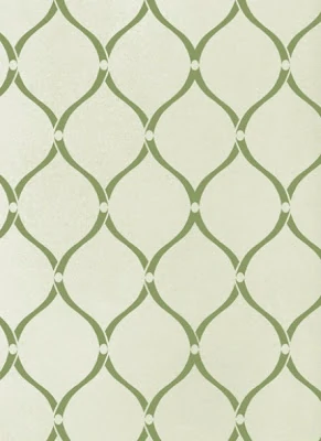 A green geometric shaped stencil.