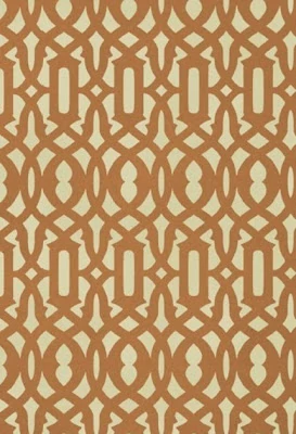 A brown and cream geometric stencil.