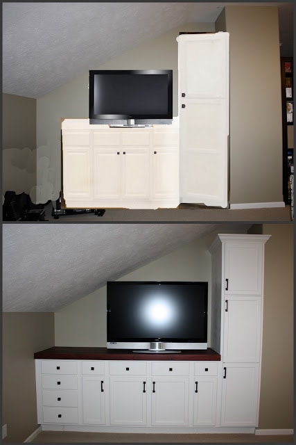 Cabinets in place and the renderings.