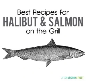 Best recipes for halibut and salmon on the grill poster.