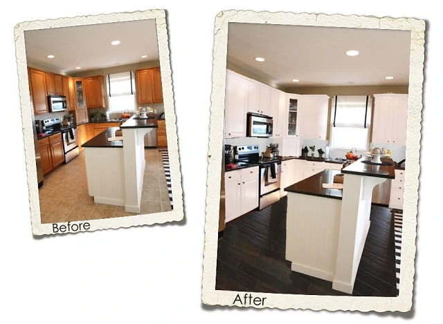 The photoshopped picture of the extreme kitchen makeover.