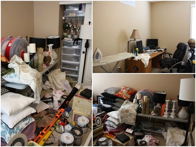 A room filled with various household items.