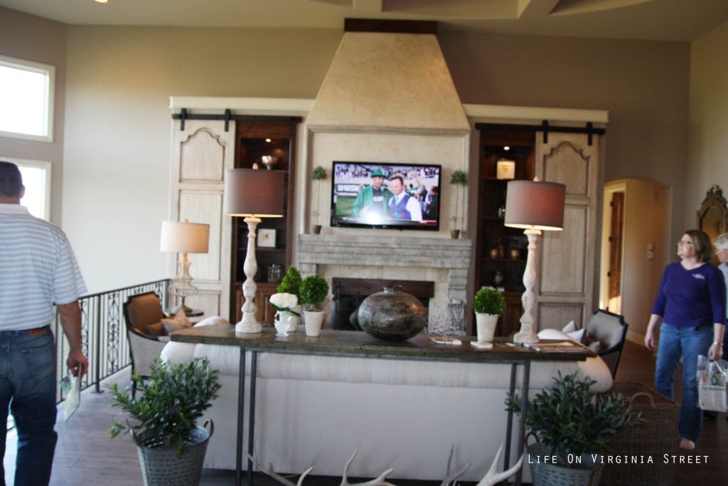 Built in entertainment centre in the living room.