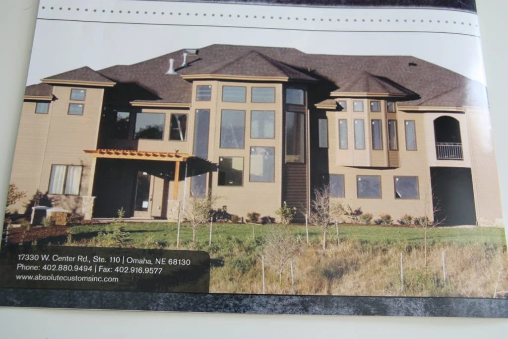 The house pictured in a flyer.