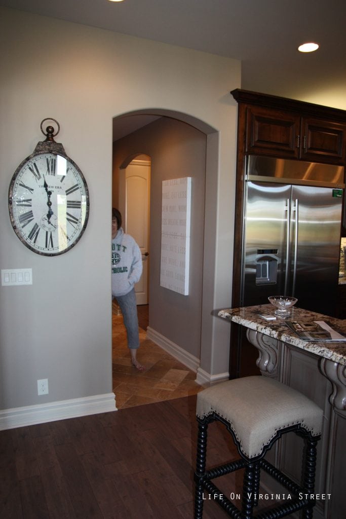 A walk through pantry off the kitchen.