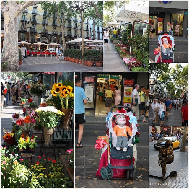 Las Ramblas in Barcelona, Spain