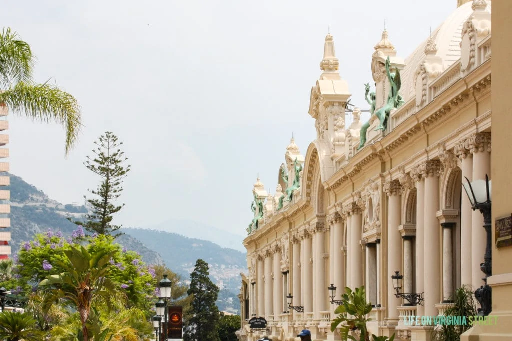 Exterior of the Monte Carlo Casino in Monaco.