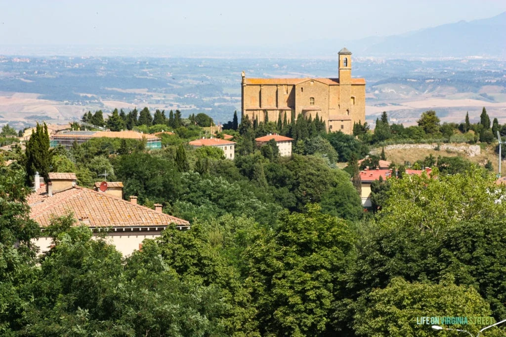 Gorgeous countryside view from Volterra, Italy.