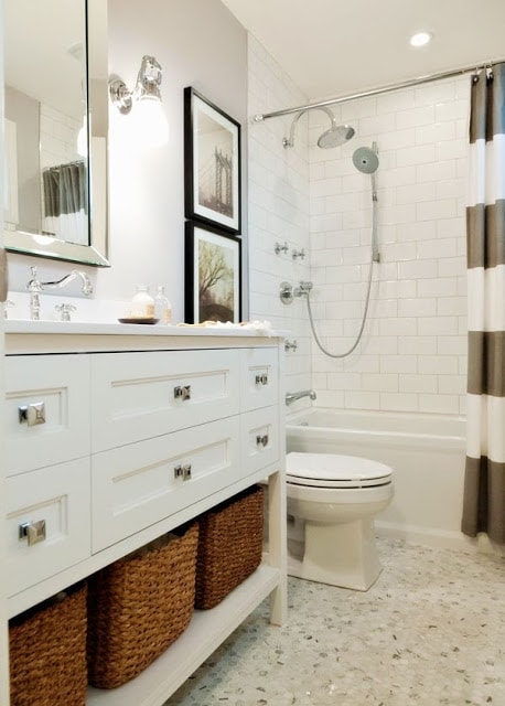 King Guest Jack and Jill Bathroom Design | Life on Virginia Street