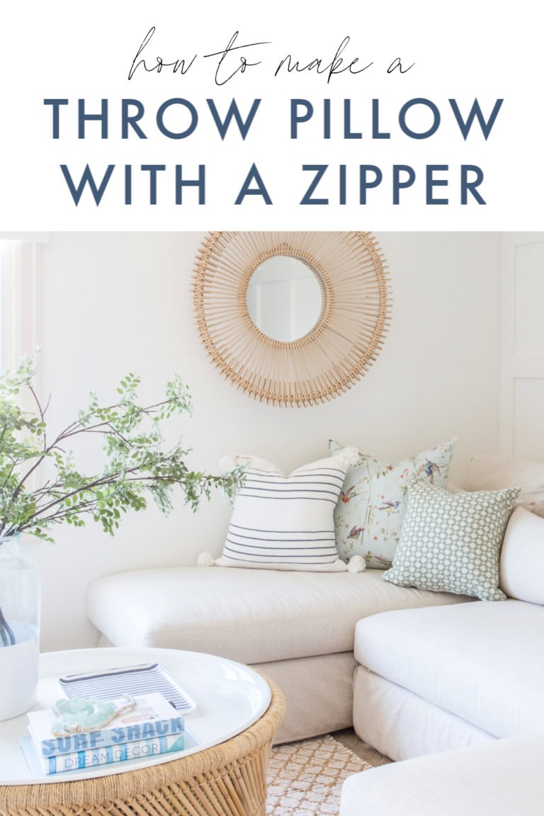 How To Make A Throw Pillow With A Zipper Life On Virginia Street