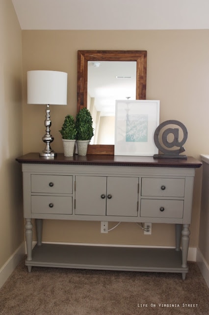 Buffet table painted with Annie Sloan Chalk Paint