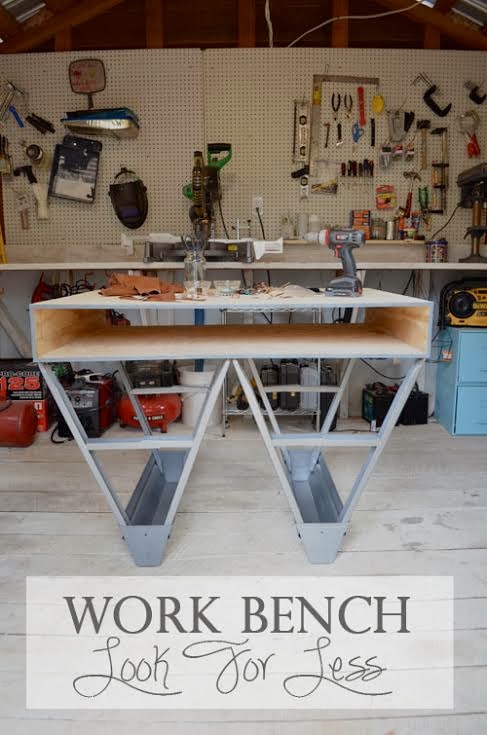 Look for Less work bench poster.