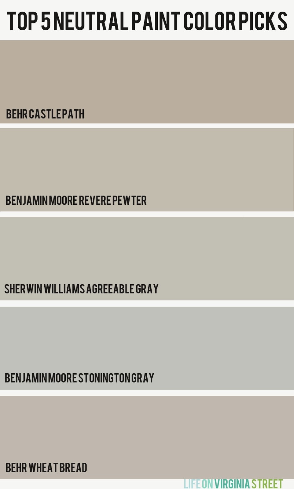 Neutral interior shop paint colors 2014