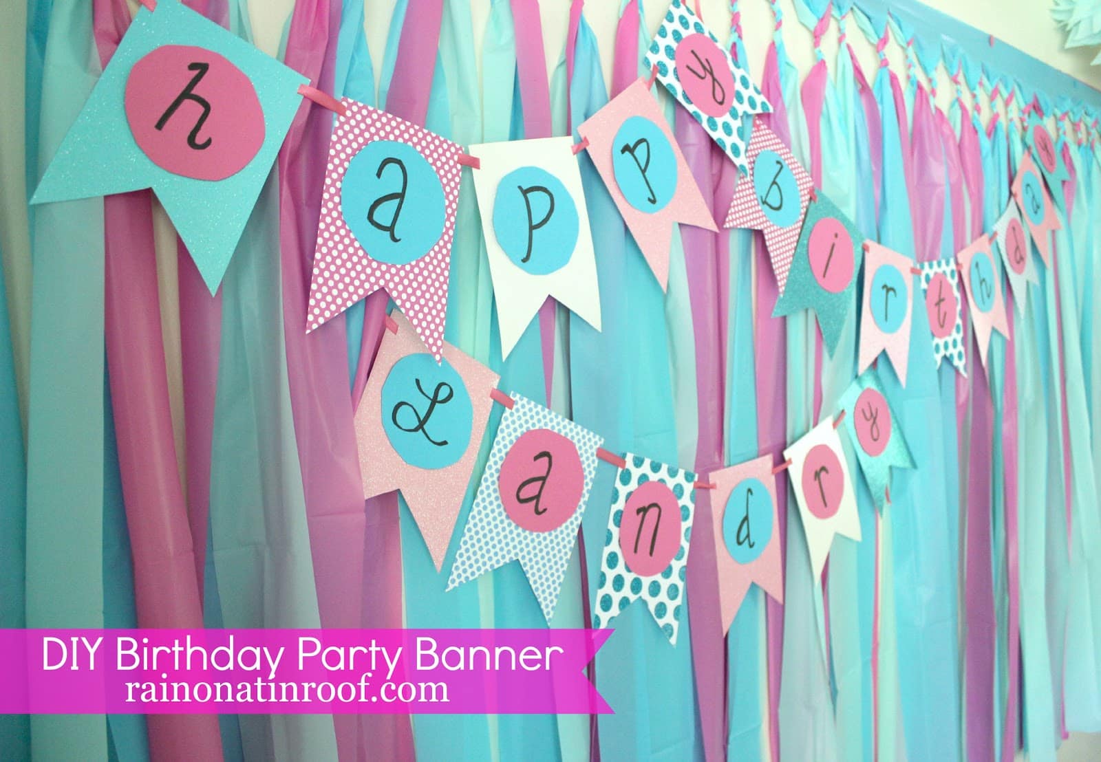 DIY Birthday Party Banner 6