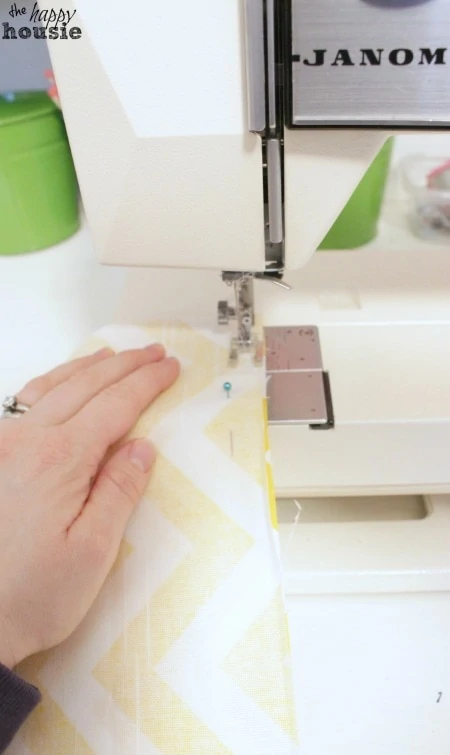 DIY Envelope Lumbar Pillow sewing at the happy housie