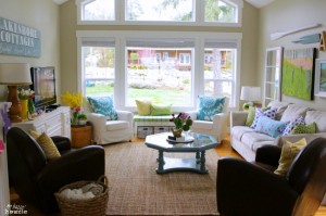 Spring Home Tour Living Room Overall at The Happy Housie