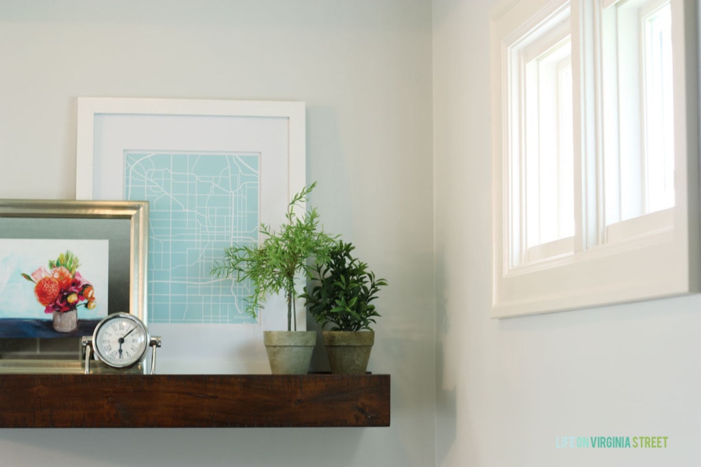 Master Bathroom Rustic Wood Shelf Life On Virginia Street