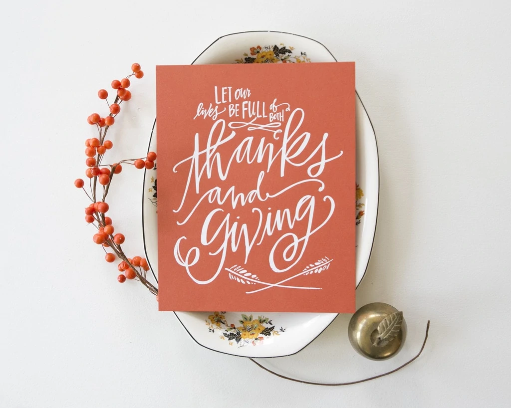 {Thanks and Giving Print}