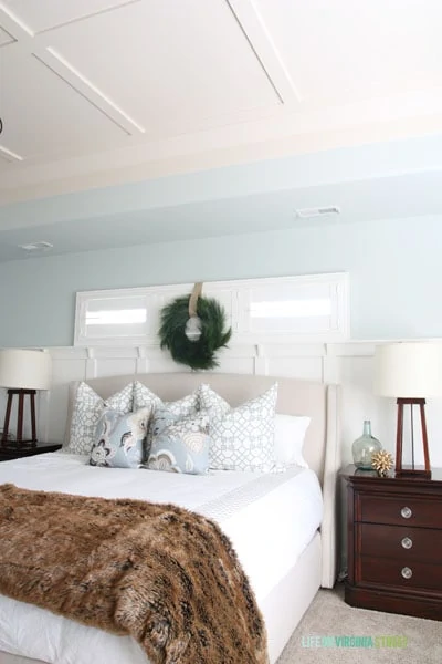 Christmas 2014 Home Tour - Life On Virginia Street - Master Bedroom with ceiling