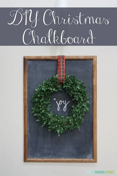 DIY Christmas Chalkboard