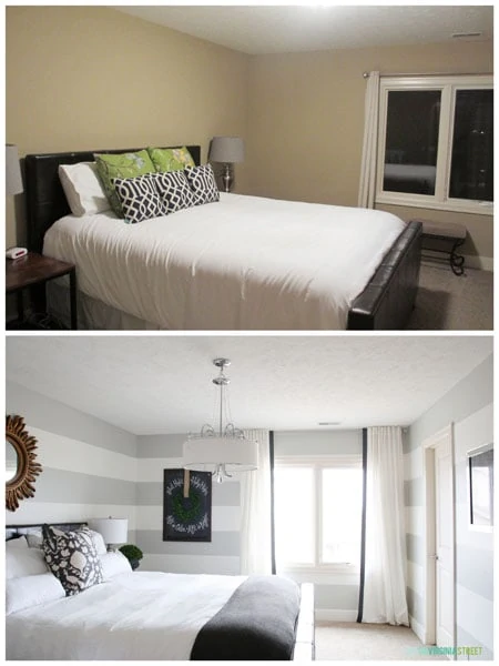King Guest Bedroom Makeover - Before & After - Life On Virginia Street