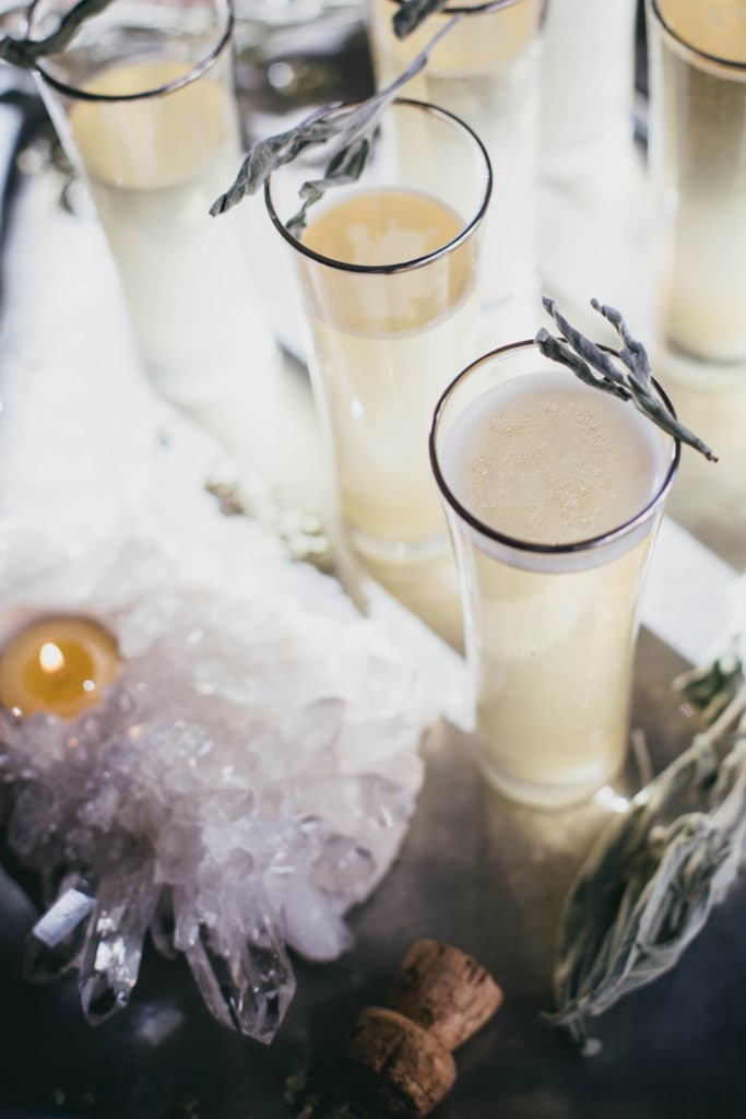 {Sage Ginger Prosecco Cocktail}