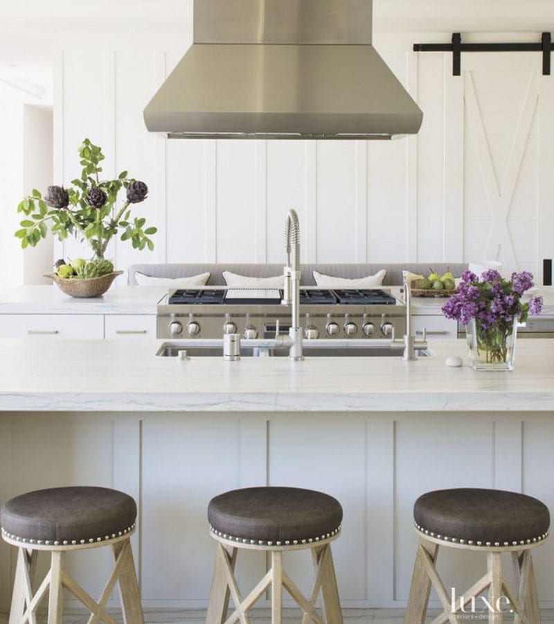 white kitchen home tour