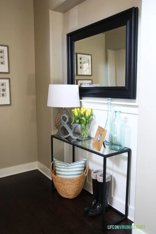 Spring Home Tour - Entryway Front Table - Life On Virginia Street