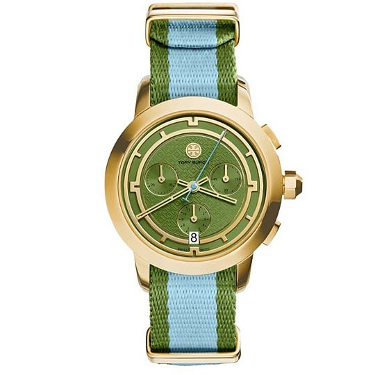 {Aqua and Green Tory Burch Watch}