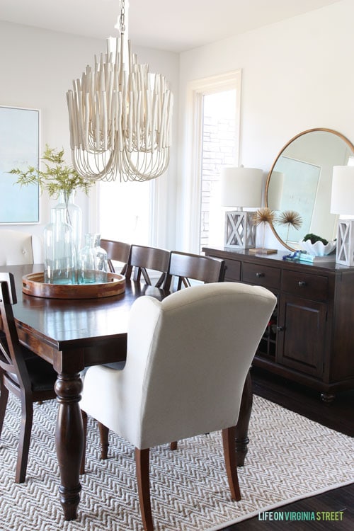 Dining Room Light Wood Chandelier