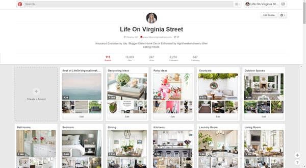 Life On Virginia Street Pinterest Page