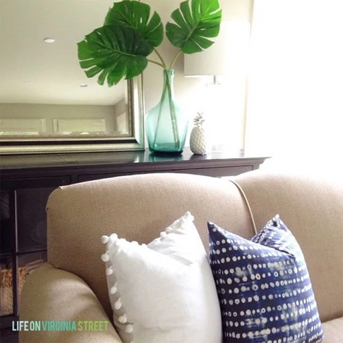 Living Room Summer Pillows - Life On Virginia Street