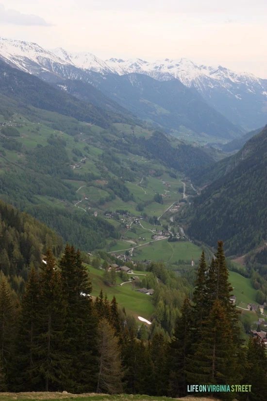 The breathtaking Heiligenblut am Großglockner view we saw coming down. 