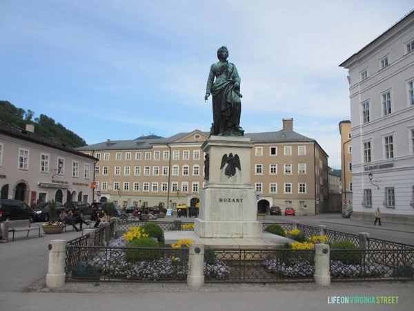 The Salzburg Mozart Statue we saw during our Austria trip. 