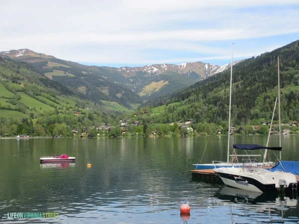 Visiting the Zell Am See in Austria. 