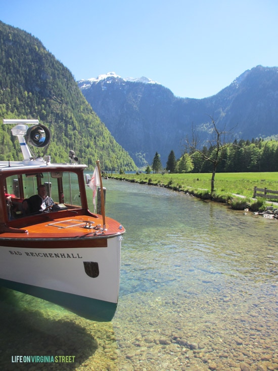 The Lake Königssee Boat Tour in Germany with amazing views. 