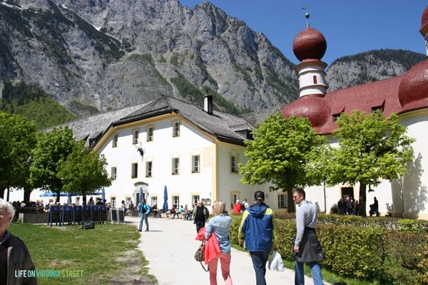 Visiting the Lake Königssee shore during our trip to Germany. 