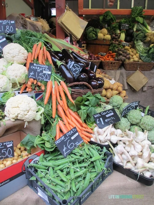 London Borough Market Vegetables - Life On Virginia Street