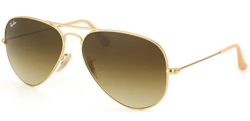 Ray-Ban-Unisex-RB-3025-112-85-Matte-Gold-Metal-Aviator-Sunglasses