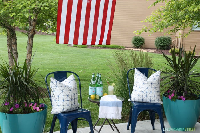 4th of July - Back Patio Decor - Life On Virginia Street