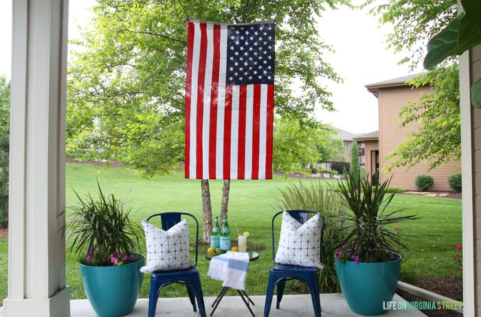 4th of July - Back Patio - Life On Virginia Street