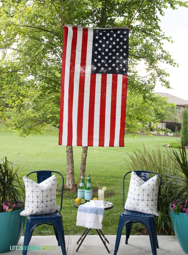 4th of July Decor - Back Patio - Life On Virginia Street