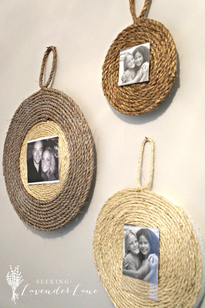 {DIY Wall Rope Frame via Seeking Lavender Lane}