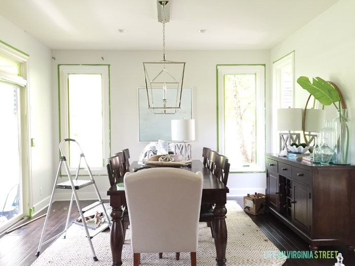 Dining Room Window Trim Progress - Life On Virginia Street