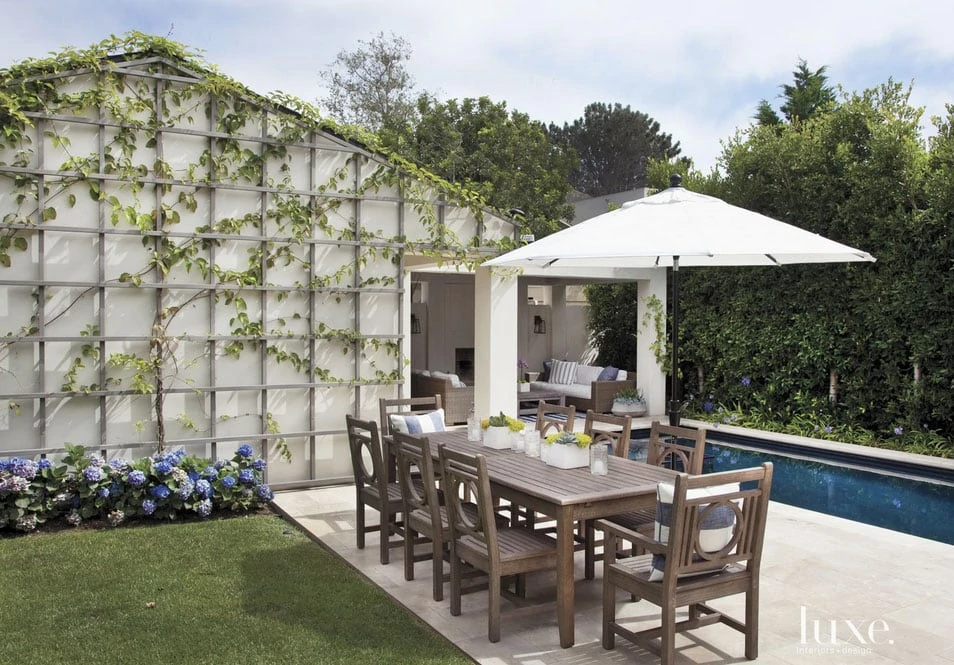 Pool Area - A Contemporary Streamlined Del Mar House With East Coast Flair