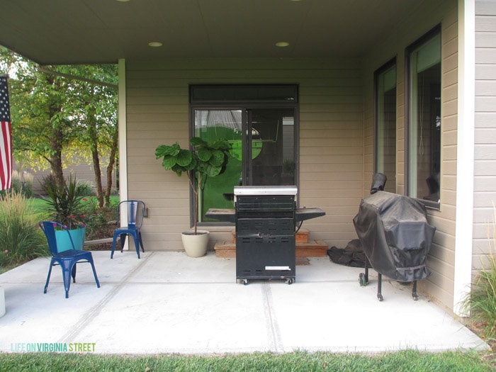 Painted Concrete Patio Makeover Life On Virginia Street