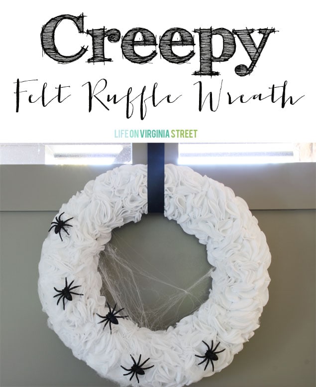 Creepy Felt Ruffle Wreath - Life On Virginia Street