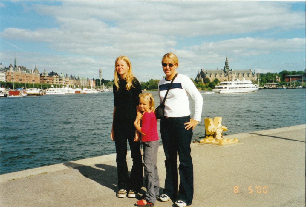 August 2008 - Me and my Finnish sisters in Stockholm, Sweden