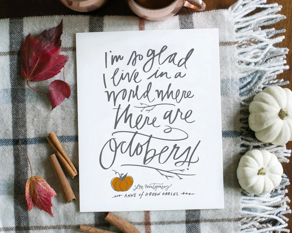 Free Fall Printable from Lindsay Letters
